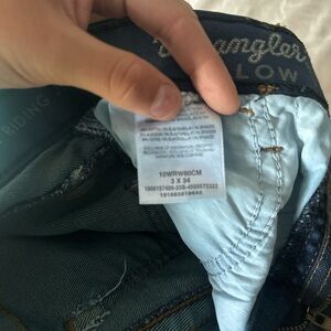 Wrangler Dark Blue Riding Jeans